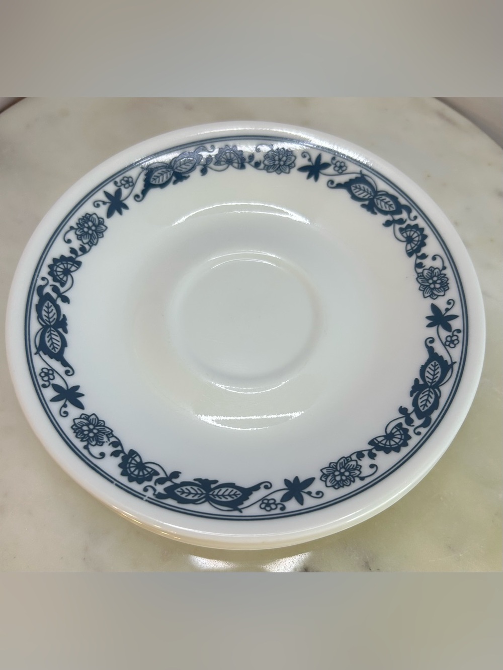 Vintage Corelle Old Town Blue or Blue Onion Saucers Set of 7